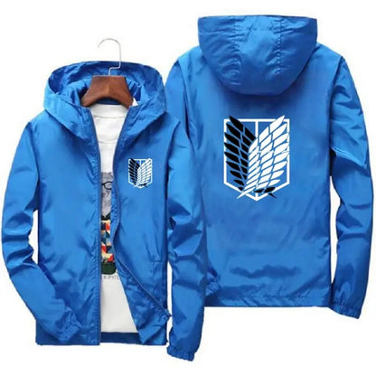 🔥-35% | Only 100 stocks! Cosplay Attack on Titan Jacket Men (40kg-115kg) - Lightweight &amp; Breathable for Hiking