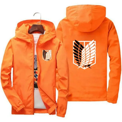 🔥-35% | Only 100 stocks! Cosplay Attack on Titan Jacket Men (40kg-115kg) - Lightweight &amp; Breathable for Hiking