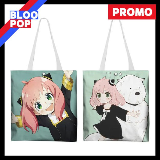 Sac Fourre-Tout Anime Spy x Family - Anya Forger - Sac à Bandoulière Coloré en Toile pour Filles
