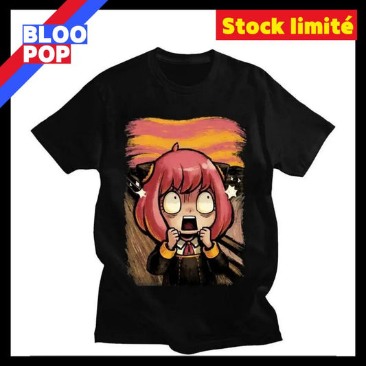 T-Shirt Anime Spy x Family - Anya Forger - Coupe Unisexe Manches Courtes en Coton