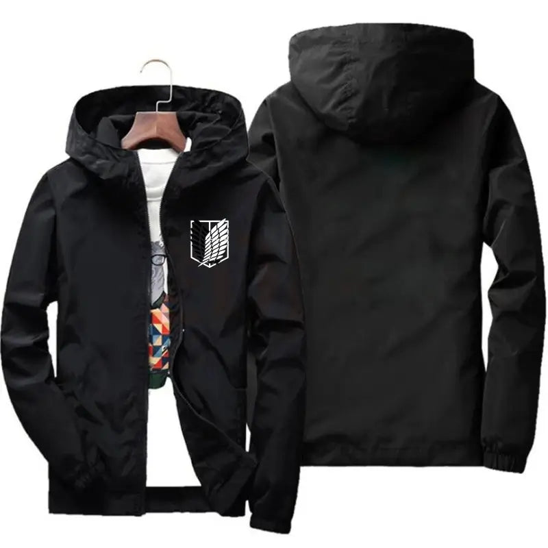 🔥-35% | Only 100 stocks! Cosplay Attack on Titan Jacket Men (40kg-115kg) - Lightweight &amp; Breathable for Hiking