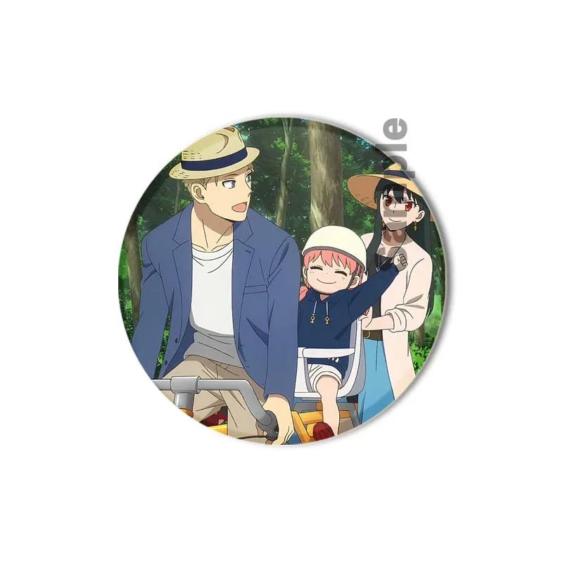 32/44/58mm mignon Anime espion X famille émail broches tête mignonne épinglettes dessin animé Badge sac à dos chapeau bijoux accessoires cadeau - Bloopop