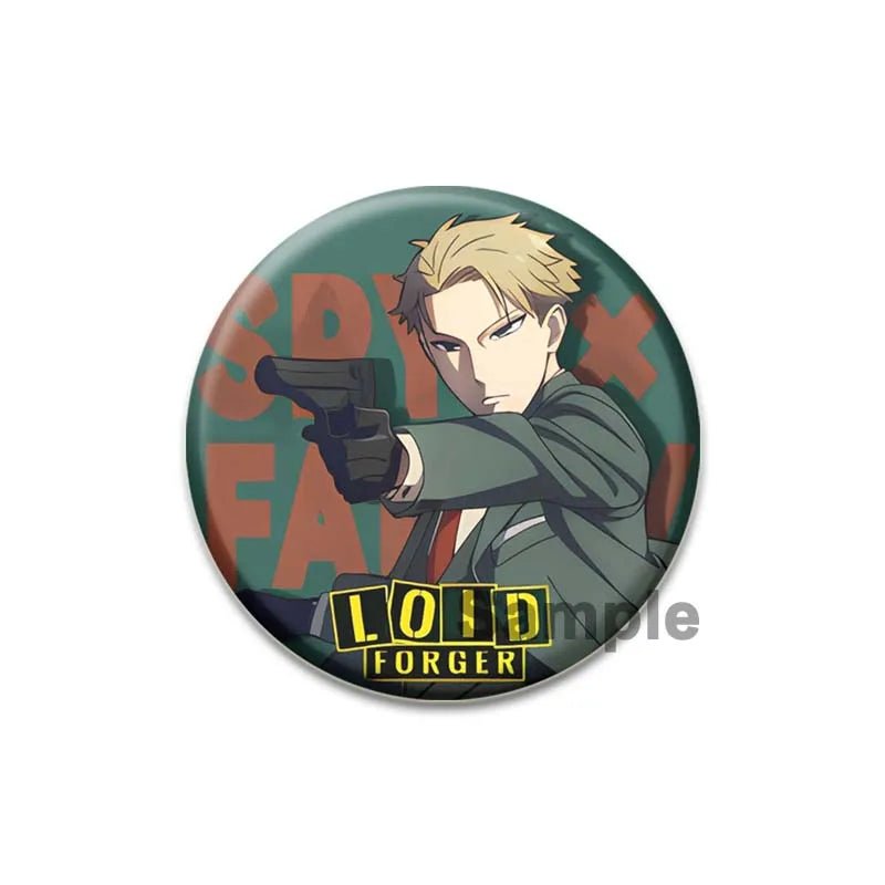 32/44/58mm mignon Anime espion X famille émail broches tête mignonne épinglettes dessin animé Badge sac à dos chapeau bijoux accessoires cadeau - Bloopop