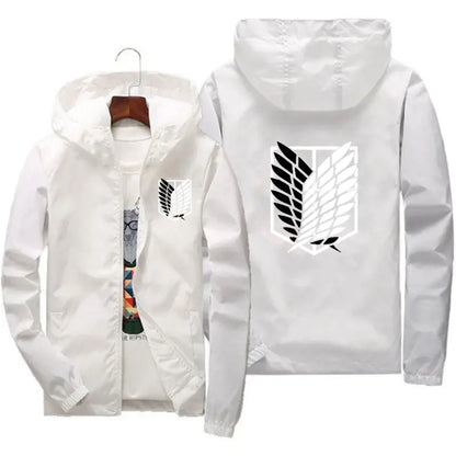🔥-35% | Only 100 stocks! Cosplay Attack on Titan Jacket Men (40kg-115kg) - Lightweight &amp; Breathable for Hiking