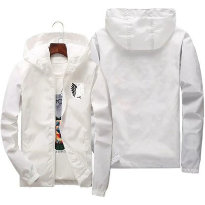🔥-35% | Only 100 stocks! Cosplay Attack on Titan Jacket Men (40kg-115kg) - Lightweight &amp; Breathable for Hiking