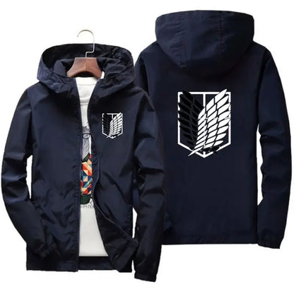 🔥-35% | Only 100 stocks! Cosplay Attack on Titan Jacket Men (40kg-115kg) - Lightweight &amp; Breathable for Hiking