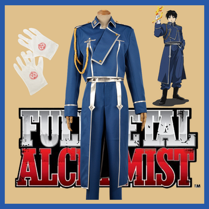 Déguisement Roy Mustang Fullmetal Alchemist - Tenue de Commandant pour Spectacle