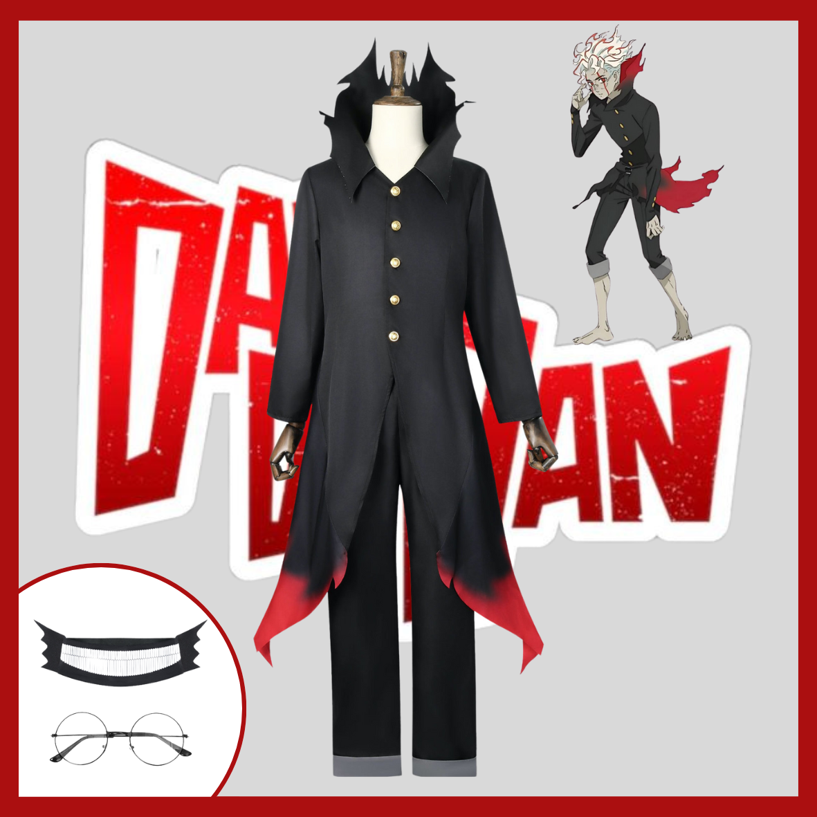 Costume Cosplay Takakura Ken Dandadan - Tenue Transformée Style Anime