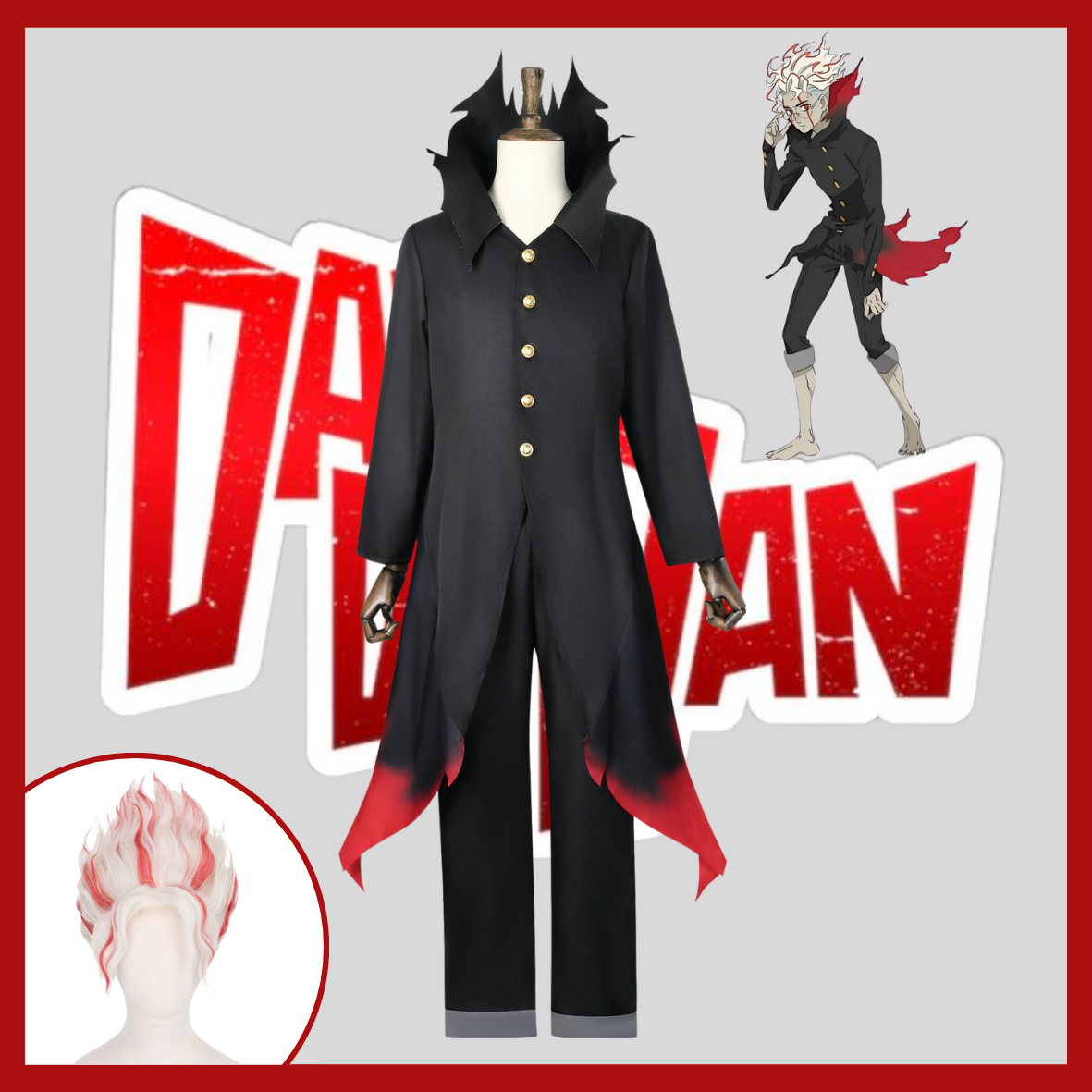 Costume Cosplay Takakura Ken Dandadan - Tenue Transformée Style Anime