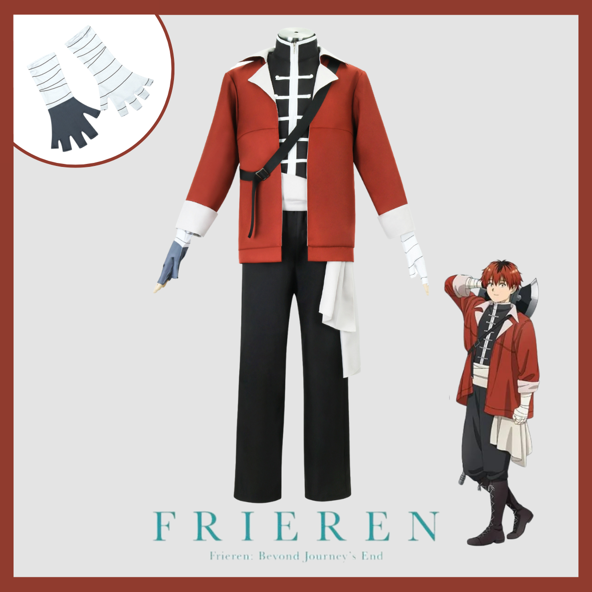 Costume Halloween Frieren Sousou no Frieren - Tenue de Guerrier Style Fantaisie