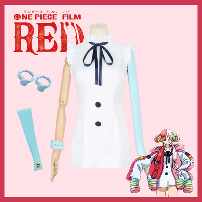 Tenue Cosplay UTA One Piece Red - Ensemble Veste et Perruque Style Manga