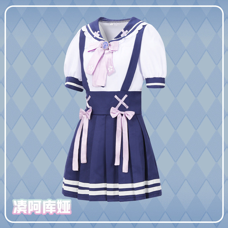 Costume Cosplay Aqua Minato Vtuber-Hololive-Costume Sailor JK