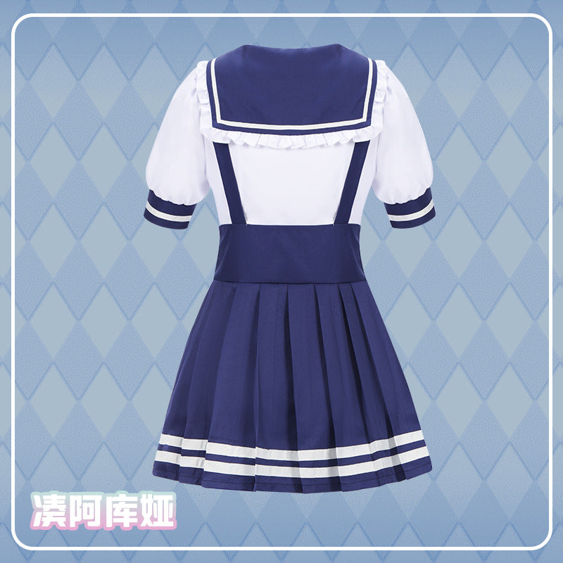 Costume Cosplay Aqua Minato Vtuber-Hololive-Costume Sailor JK