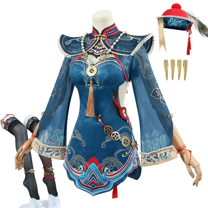 Costume Naraka: Bladepoint-Xiao Jiangshi Yu Linglong-Ensemble Wuxia Style Manga