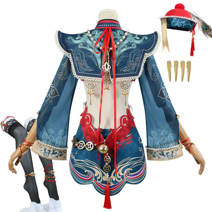 Costume Naraka: Bladepoint-Xiao Jiangshi Yu Linglong-Ensemble Wuxia Style Manga