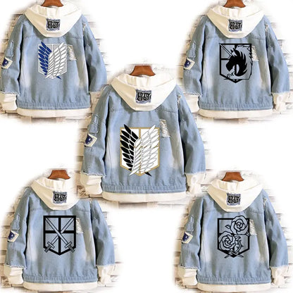 🔥 PROMO -35%! Eren Jäger Jacket Fanart Style - Cosplay Attack on Titan Scout Regiment⚠️Only 100 pieces available