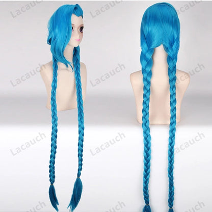 Costume Cosplay Jinx Arcane (League of Legends) - Tenue Femme Sexy avec Accessoires - Déguisement Halloween & Convention Manga