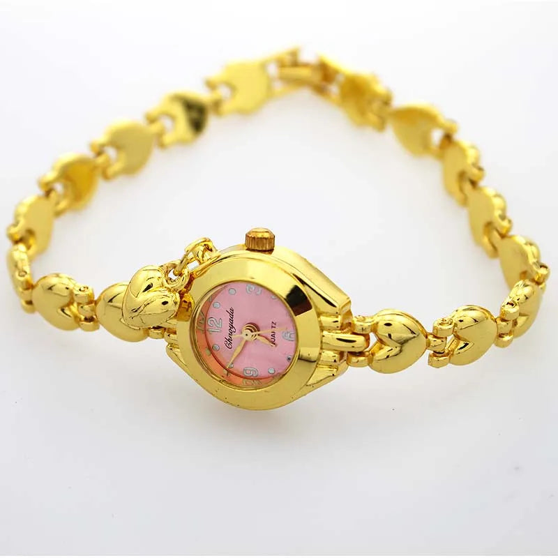 Mignon luxe femmes Bracelet montres mode femmes robe montre-Bracelet dames Quartz Sport or montre dropshipping