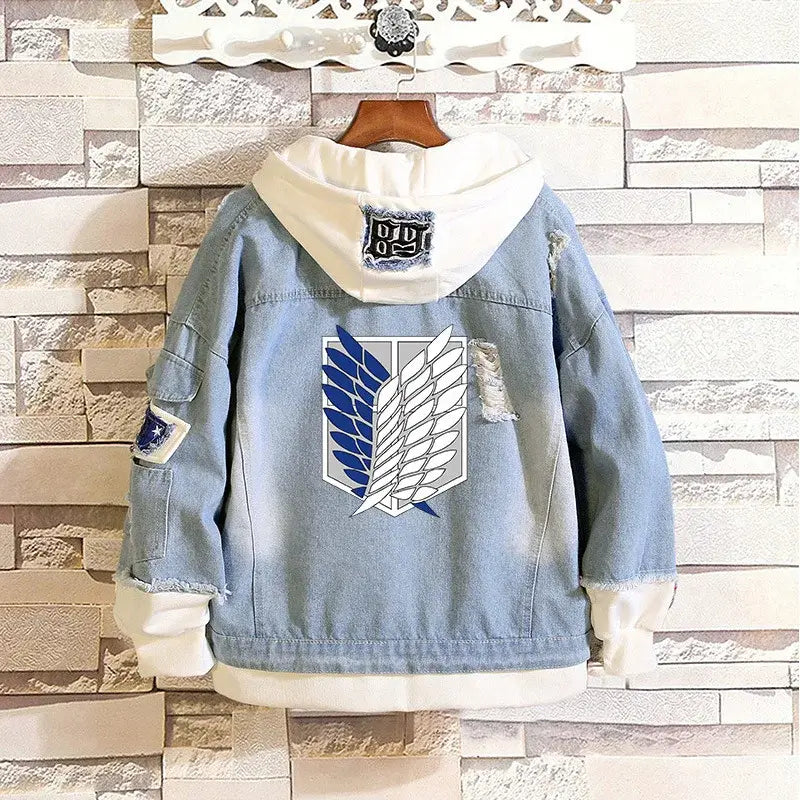 🔥 PROMO -35%! Eren Jäger Jacket Fanart Style - Cosplay Attack on Titan Scout Regiment⚠️Only 100 pieces available