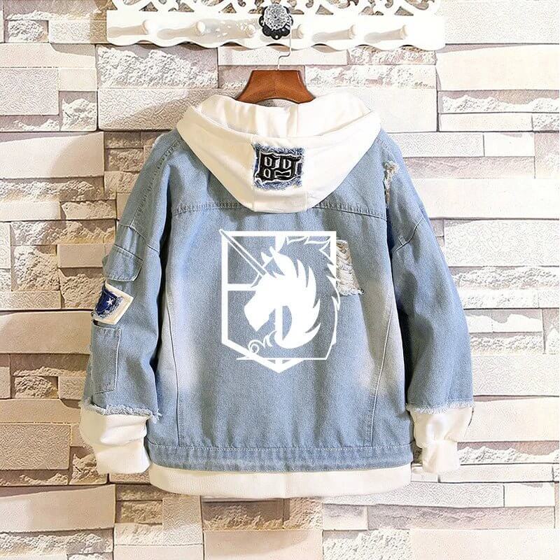 🔥 PROMO -35%! Eren Jäger Jacket Fanart Style - Cosplay Attack on Titan Scout Regiment⚠️Only 100 pieces available