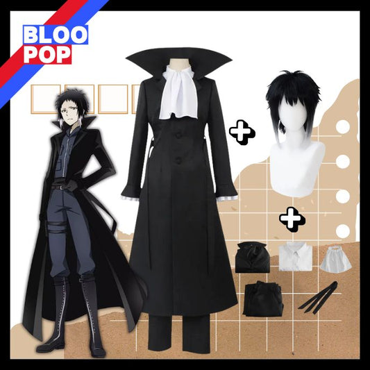 Costume Cosplay Bungo Stray Dogs - Akutagawa Ryunosuke - Tenue Expo Paris 2025 & Convention Anime