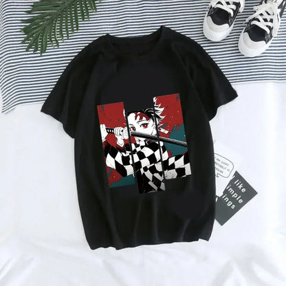 T-shirt Demon Slayer Femme - Nezuko & Tanjirô -Tendance Manga