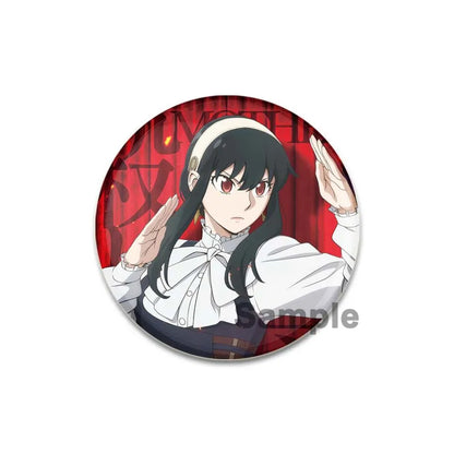 32/44/58mm Cute Anime Spy X Family Enamel Pins Cute Head Lapel Pins Cartoon Badge Backpack Hat Jewelry Accessories Gift