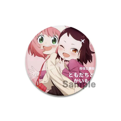 32/44/58mm Cute Anime Spy X Family Enamel Pins Cute Head Lapel Pins Cartoon Badge Backpack Hat Jewelry Accessories Gift