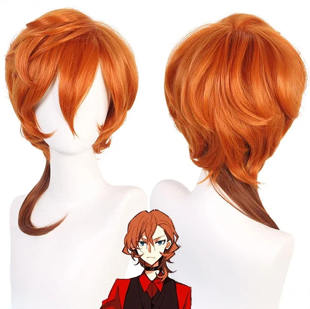 Nakahara Chuuya Cosplay Bungo chiens errants Halloween Anime Costume Nakahara Chuya ensemble complet chapeau gants Adulto Fantasias Deguisement