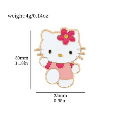 Sanrio Hello Kitty mignon Kit chat épinglettes pour sacs à dos broches pour femmes émail broche cadeau mode bijoux accessoires