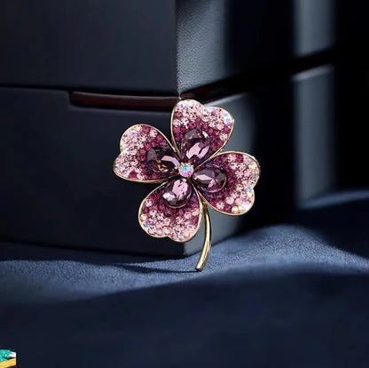 Broches à fleurs en cristal, bijoux de luxe, épingles à revers, écharpe, boucle, accessoires, bijoux à la mode