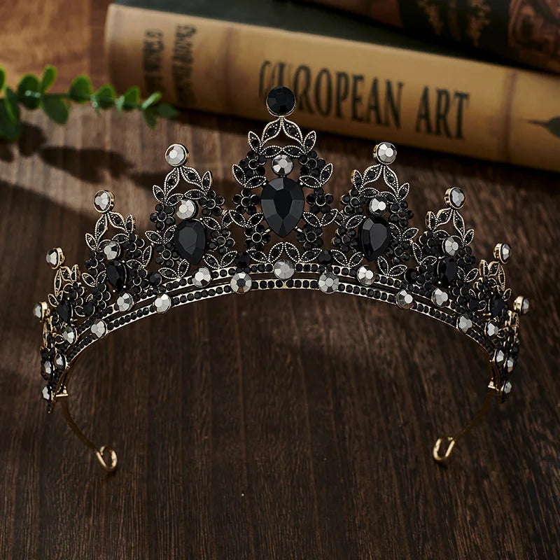 Couronne en cristal pour femme, diadème pour patients, bande de sauna en biscuits, bijoux pour cheveux, couronne de fête Queen, robe de mariée, accessoires pour cheveux, cadeau