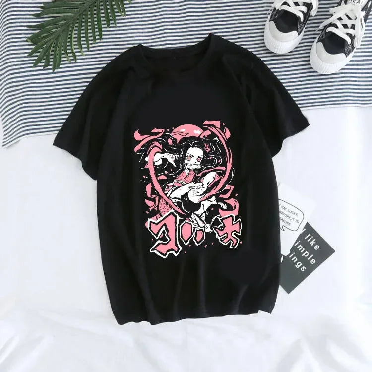 T-shirt Demon Slayer Femme - Nezuko & Tanjirô -Tendance Manga