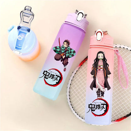 Tasse Isotherme Demon Slayer 750ml - Gourde Anime Kamado Nezuko - Grande Capacité Portable pour Sport/École