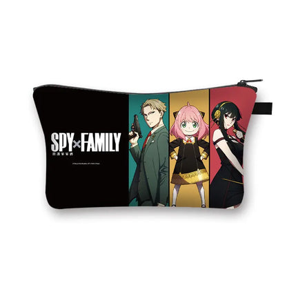 Spy X Anime Family Cosmetic Bag for Women Small Lipstick Holder Powder Jewelry Makeup Gift Harajuku Spy Family