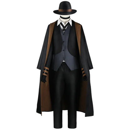 Nakahara Chuuya Cosplay Bungo chiens errants Halloween Anime Costume Nakahara Chuya ensemble complet chapeau gants Adulto Fantasias Deguisement