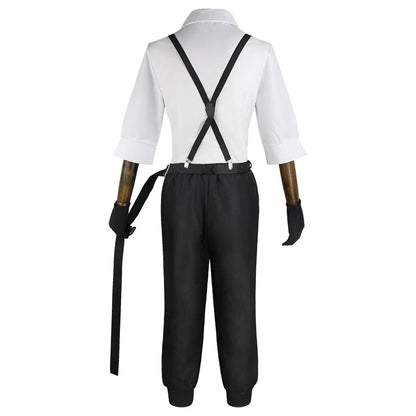 Anime Bungo Stray Dogs Cosplay Costume, Sweat-shirt, Chemise, Sangle, Pantalon, Uniforme, ixd'Halloween, Atsushi, Nakajima, Kostum