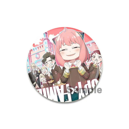 32/44/58mm Cute Anime Spy X Family Enamel Pins Cute Head Lapel Pins Cartoon Badge Backpack Hat Jewelry Accessories Gift