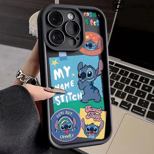 Cute Kitty Cartoon Soft Phone Case, Anti Fall Cover, iPhone 15 14 13 12 11 Pro Max 11 12 13 Pro 7 8 15 Plus Poly XS Max