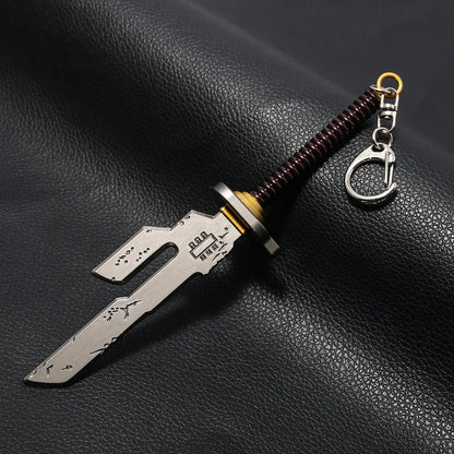Anime Jujutsu Kaisen Keychain Nanami Kento Fushiguro Toji Weapon Model Pendant Men's Jewelry