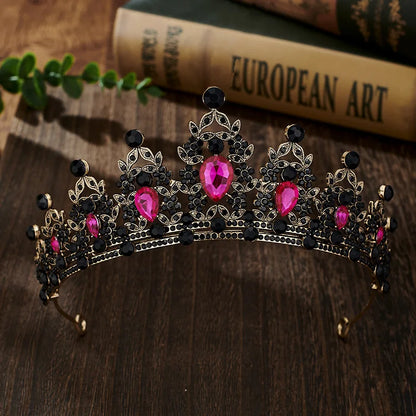 Couronne en cristal pour femme, diadème pour patients, bande de sauna en biscuits, bijoux pour cheveux, couronne de fête Queen, robe de mariée, accessoires pour cheveux, cadeau
