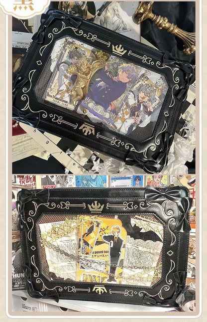 Lolita Itabag Shoulder Bag - Japanese Kawaii Style - Women's PU Leather - Customizable with Badges (DIY) - For Cosplay &amp; Daily