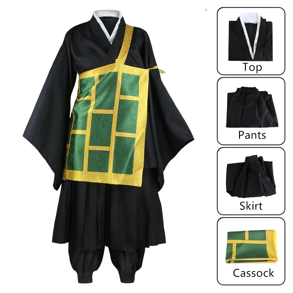 Jujutsu Kaisen Geto SuNAFTA u Cosplay Costume, Black Blue Kimono, Uniform Sв, Anime Everthe, Halloween Costumes for Women and Men