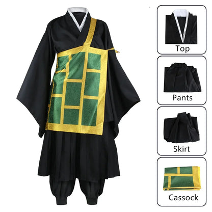 Jujutsu Kaisen Geto SuNAFTA u Cosplay Costume, Black Blue Kimono, Uniform Sв, Anime Everthe, Halloween Costumes for Women and Men