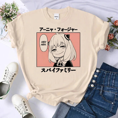Anya t shirt women japanese graphic t shirt women harajuku clothes