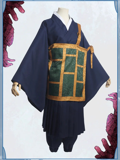 Jujutsu Kaisen Geto SuNAFTA u Cosplay Costume, Black Blue Kimono, Uniform Sв, Anime Everthe, Halloween Costumes for Women and Men