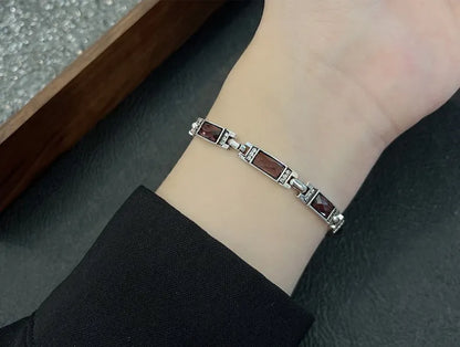 Bracelet en argent Sterling 925 pour femmes, cristal violet, tendance, cadeaux d'anniversaire, ne se décolore jamais, bon marché, nouvel arrivage