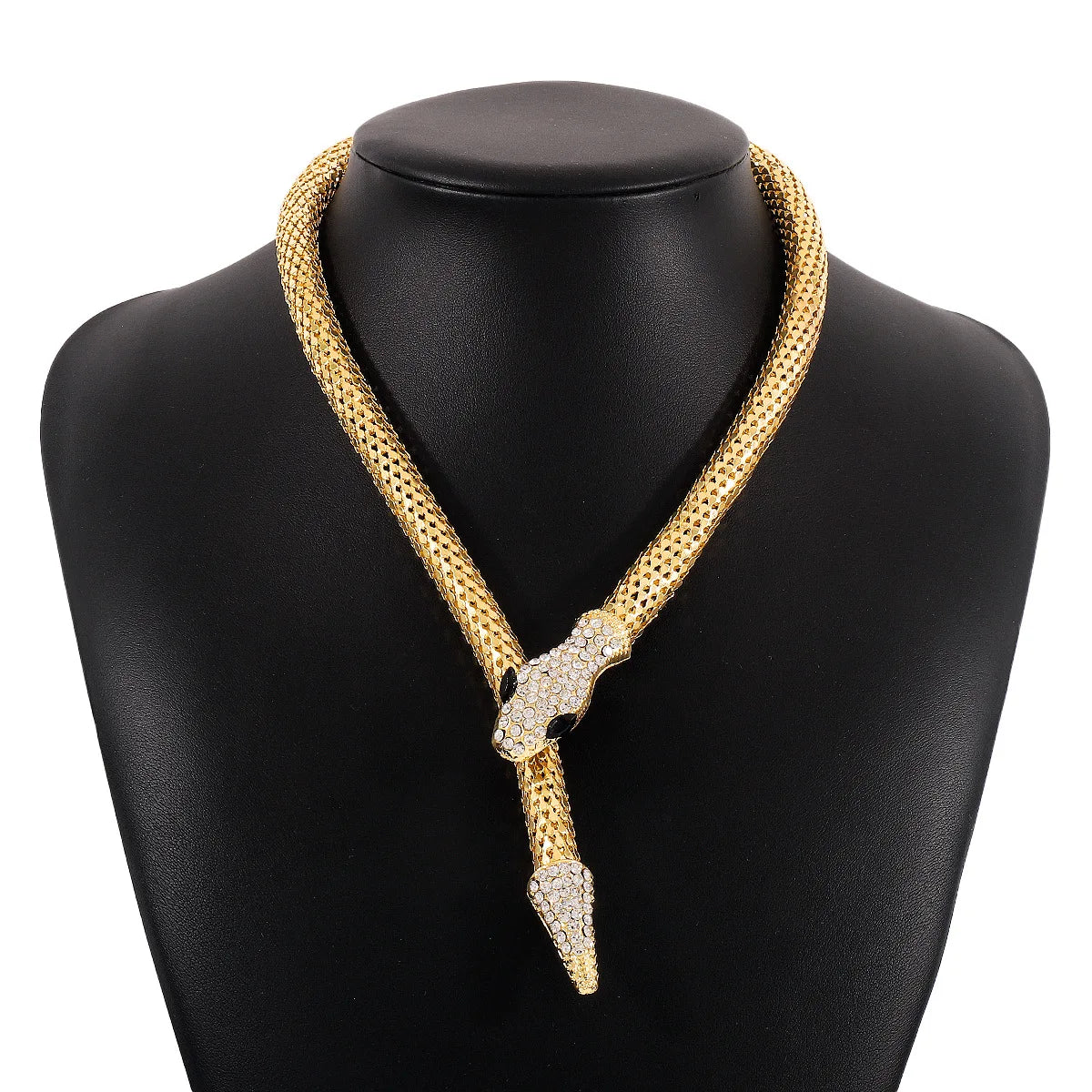 KMVEXO – collier magnétique serpent en cristal Punk pour femmes, chaîne serpent magnétique sur le cou, ras du cou, bijoux féminins, cadeau de concours de fête, 2023