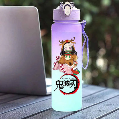 Tasse Isotherme Demon Slayer 750ml - Gourde Anime Kamado Nezuko - Grande Capacité Portable pour Sport/École