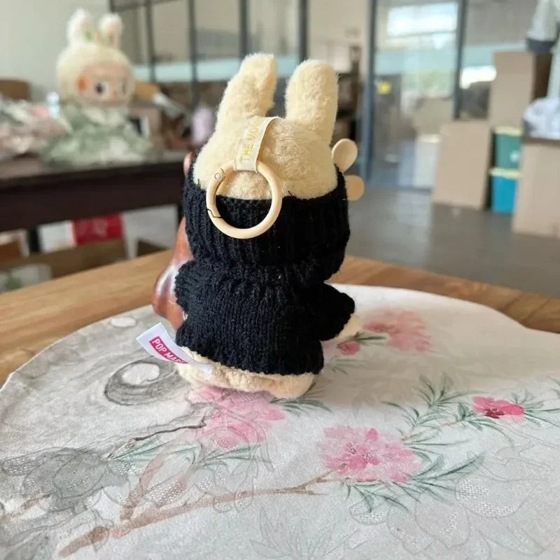 New Doll Clothes Pendant Set, LABUBU Bear Hat Love Sweater Set, DIY Doll Accessories, Funny and Cute Baby Clothes, Christmas Gifts